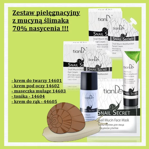 Zestaw pielęgnacyjny z mucyną ślimaka