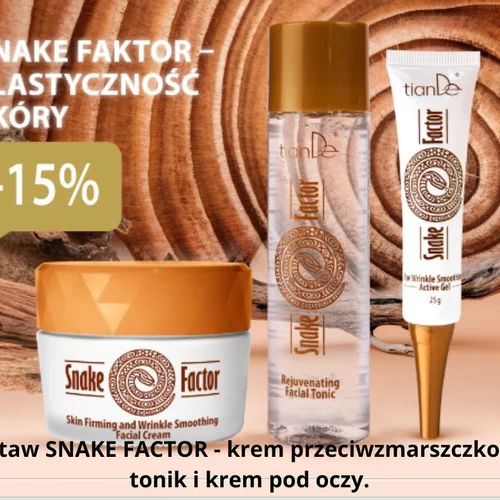 Snake Factor - elastyczność skóry twarzy - zestaw