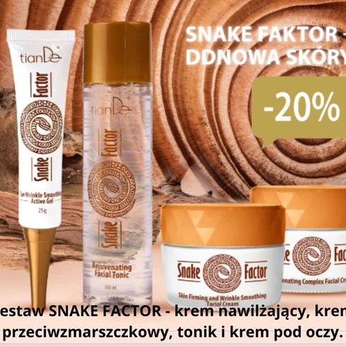 Snake Factor - kompleksowa odnowa skóry twarzy - pełny zestaw